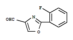 Structure of 2-(2-FLUORO-PHENYL)-OXAZOLE-4-CARBALDEHYDE