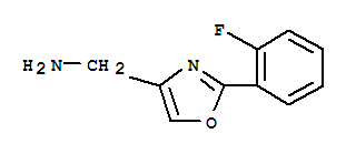 Structure of 2-(2-FLUORO-PHENYL)-OXAZOL-4-YL-METHYLAMINE