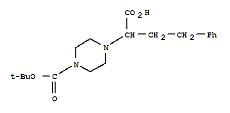 Structure of 2-(4-BOC-PIPERAZINYL)-4-PHENYLBUTANOIC ACID