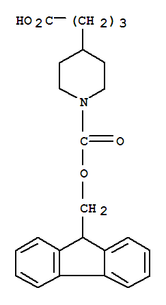 Structure of 4-(1-FMOC-PIPERIDIN-4-YL)-BUTYRIC ACID