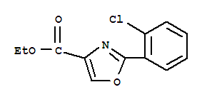 2-(2-氯苯基)恶唑-4-甲酸乙酯结构式