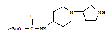 Structure of (1-PYRROLIDIN-3-YL-PIPERIDIN-4-YL)-CARBAMIC ACID TERT-BUTYL ESTER