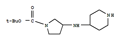Structure of 1-N-BOC 3-(PIPERIDIN-4-YLAMINO) PYRROLIDINE
