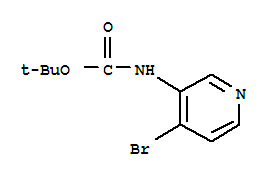 Structure of 3-BOCAMINO-4-BROMOPYRIDINE