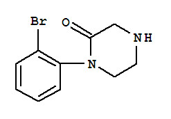 Structure of 1-(2-BROMO-PHENYL)-PIPERAZIN-2-ONE