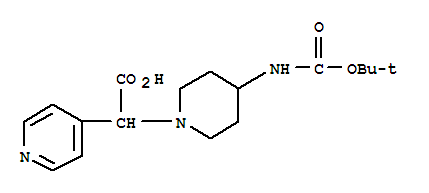 Structure of (4-BOC-AMINO-PIPERIDIN-1-YL)-PYRIDIN-4-YL-ACETIC ACID