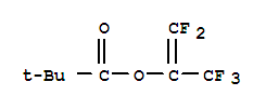 Structure of PENTAFLUORO-2-PROPENYL PIVALATE