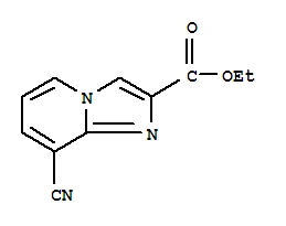 Structure of 8-CYANO-IMIDAZO[1,2-A]PYRIDINE-2-CARBOXYLIC ACID ETHYL ESTER