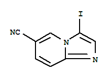 Structure of 3-IODO-IMIDAZO[1,2-A]PYRIDINE-6-CARBONITRILE