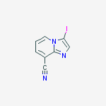 Structure of 3-IODO-IMIDAZO[1,2-A]PYRIDINE-8-CARBONITRILE
