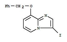 8-(苄氧基)-3-碘咪唑并[1,2-A]吡啶结构式