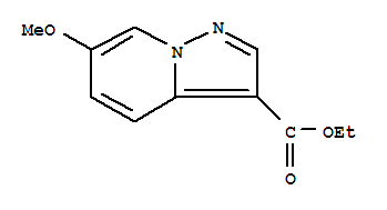 Structure of 6-METHOXY-PYRAZOLO[1,5-A]PYRIDINE-3-CARBOXYLIC ACID ETHYL ESTER