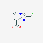 2-CHLOROMETHYL-IMIDAZO[1,2-A]PYRIDINE-8-CARBOXYLIC ACID METHYL ESTER结构式