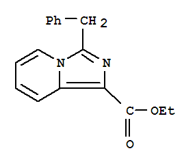 3-苄基咪唑[1,5-A]吡啶-1-甲酸乙酯结构式