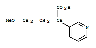 Structure of 4-METHOXY-2-(PYRIDIN-3-YL)BUTANOIC ACID