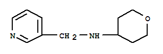 N-(四氢-2H-吡喃-4-基)-3-吡啶甲胺结构式