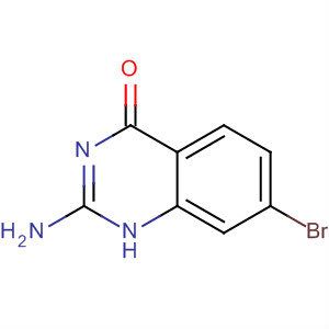 Structure of 2-AMINO-7-BROMO-3H-QUINAZOLIN-4-ONE