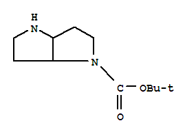 Structure of HEXAHYDRO-PYRROLO[3,2-B]PYRROLE-1-CARBOXYLIC ACID TERT-BUTYL ESTER