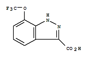 Structure of 7-TRIFLUOROMETHOXY-1H-INDAZOLE-3-CARBOXYLIC ACID