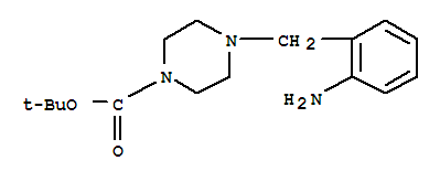 Structure of 2-(4-Boc-piperazin-1-yl-methyl)aniline