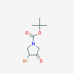 Structure of 3-BROMO-4-OXO-PYRROLIDINE-1-CARBOXYLIC ACID TERT-BUTYL ESTER