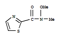 Structure of N-METHOXY-N-METHYL-THIAZOLE-2-CARBOXAMIDE