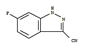 Structure of 6-FLUORO-1H-INDAZOLE-3-CARBONITRILE
