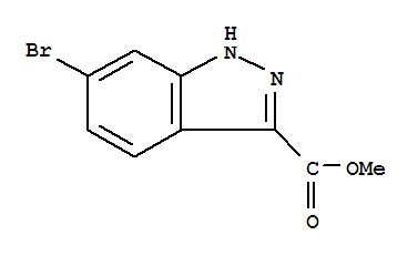 Structure of METHYL 6-BROMO-1H-INDAZOLE-3-CARBOXYLATE