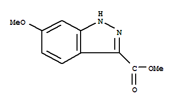 6-甲氧基-1H-吲唑-3-羧酸甲酯结构式