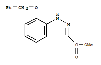 Structure of METHYL 7-BENZYLOXY-1H-INDAZOLE-3-CARBOXYLATE