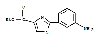 Structure of 2-(3-AMINO-PHENYL)-THIAZOLE-4-CARBOXYLIC ACID ETHYL ESTER
