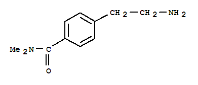 Structure of 4-(2-AMINO-ETHYL)-N,N-DIMETHYL-BENZAMIDE