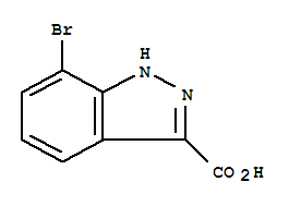 Structure of 7-BROMO-1H-INDAZOLE-3-CARBOXYLIC ACID