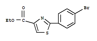 2-(4-溴苯基)-噻唑-4-羧酸乙酯结构式