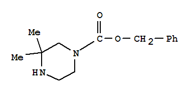 Chemical structure of 1-CBZ-3,3-DIMETHYL-PIPERAZINE