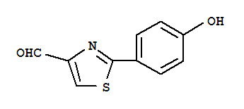 2-(4-羟苯基)噻唑-4-甲醛结构式