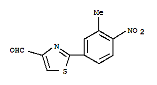 Structure of 2-(3-METHYL-4-NITRO-PHENYL)-THIAZOLE-4-CARBALDEHYDE