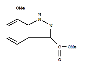 Structure of METHYL 7-METHOXY-1H-INDAZOLE-3-CARBOXYLATE