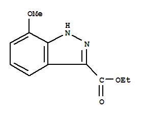 Structure of ETHYL 7-METHOXY-1H-INDAZOLE-3-CARBOXYLATE