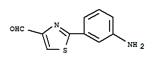 Structure of 2-(3-AMINO-PHENYL)-THIAZOLE-4-CARBALDEHYDE