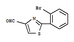 Structure of 2-(2-BROMO-PHENYL)-THIAZOLE-4-CARBALDEHYDE