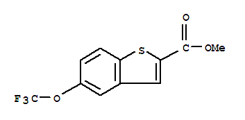 Structure of 5-TRIFLUOROMETHOXY-BENZO[B]THIOPHENE-2-CARBOXYLIC ACID METHYL ESTER