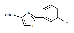 Structure of 2-(3-FLUORO-PHENYL)-THIAZOLE-4-CARBALDEHYDE
