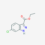 Structure of ETHYL 6-CHLORO-1H-INDAZOLE-3-CARBOXYLATE