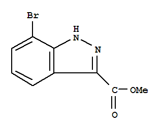 7-溴-1H-吲唑-3-甲酸甲酯结构式