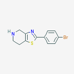 Structure of 2-(4-BROMO-PHENYL)-4,5,6,7-TETRAHYDRO-THIAZOLO[4,5-C]PYRIDINE