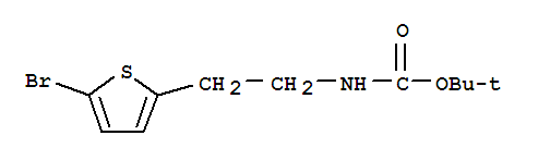 Structure of [2-(5-BROMO-THIOPHEN-2-YL)-ETHYL]-CARBAMIC ACID TERT-BUTYL ESTER