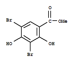 Structure of 3,5-DIBROMO-2,4-DIHYDROXYBENZOIC ACID METHYL ESTER