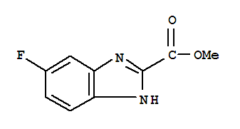 Structure of 6-FLUORO-1H-BENZOIMIDAZOLE-2-CARBOXYLIC ACID METHYL ESTER
