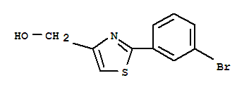 [2-(3-BROMO-PHENYL)-THIAZOL-4-YL]-METHANOL结构式